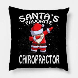 Santas Favorite Chiropractor Christmas Pillow