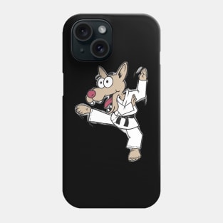 Karate dog Phone Case