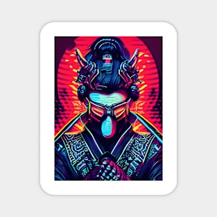 psychedelic samurai Magnet