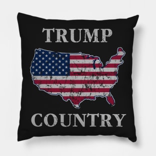 Patriotic Trump Country Pillow