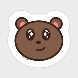 Chibi Bear Face Magnet