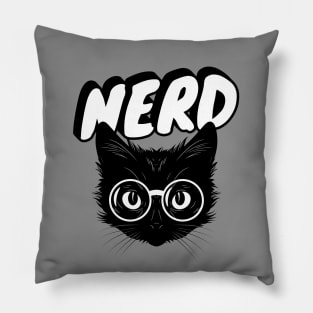 Nerdy Cat Pillow