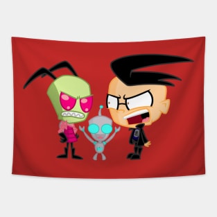 Zim, Gir and Dib Tapestry