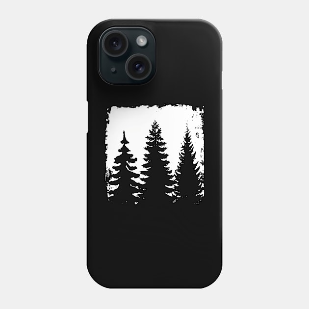 Trees silhouette Phone Case by PallKris