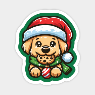 Christmas puppy cookie Magnet