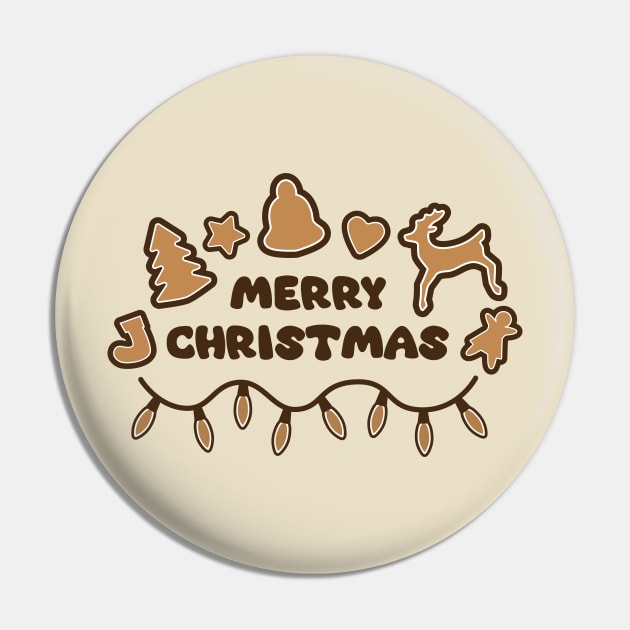 Merry Christmas - Gingerbread Pin by Enchantedbox