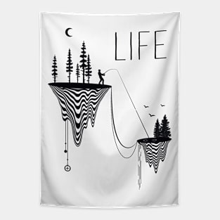 Fishing is Life Tapestry