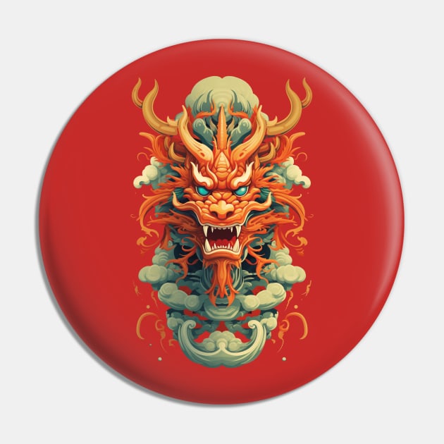 Year of the Dragon 2024 Zodiac Lunar Pin by FrogandFog