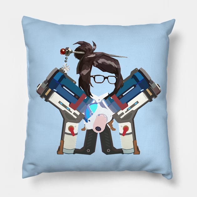 Mei's Fire Power Pillow by No_One