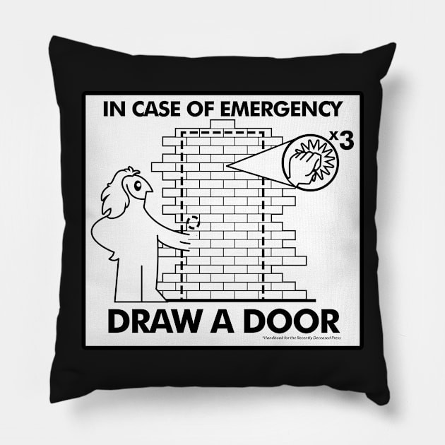 In Case of Emergencies Pillow by boltfromtheblue