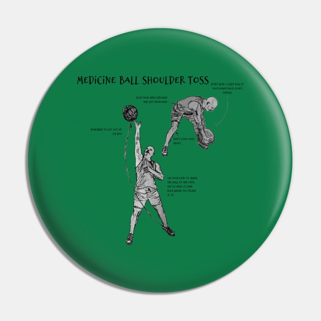 Medicine Ball Shoulder Toss Pin by DiPEGO NOW ENTERTAiNMENT