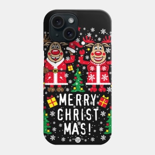 206 Reindeer Deer Rudolph Rudolphine Family Merry Christmas Phone Case