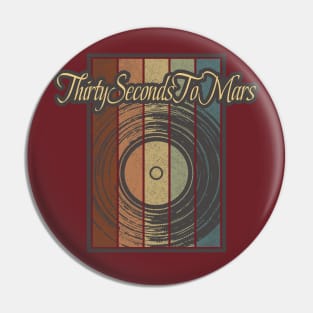 Thirty Seconds To Mars Vynil Silhouette Pin