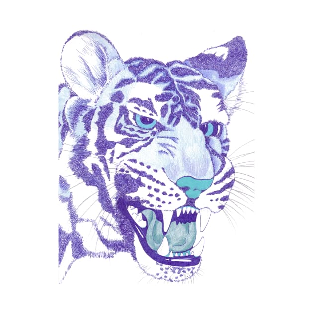 Blue Tiger by ArtbyMinda