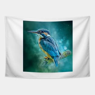 Alert Kingfisher Tapestry