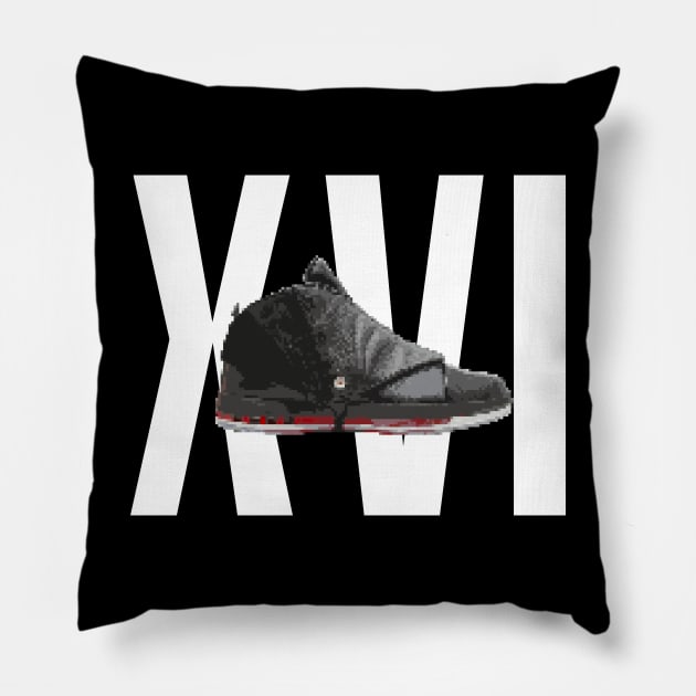 AJ 16 Pillow by Buff Geeks Art