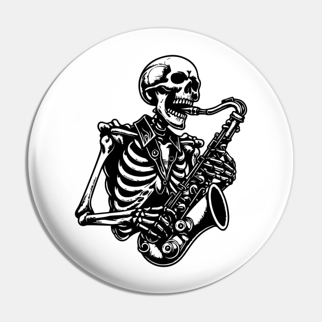skeleton plays saxophone Pin by lkn