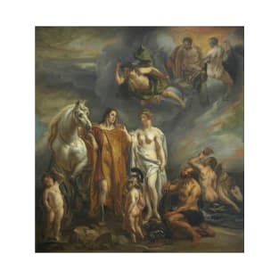 Aeneas Aided by the Gods by School of Jacob Jordaens T-Shirt