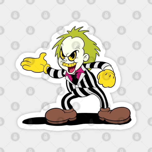 Beetlejuicy (transparent) Magnet by Kevcraven