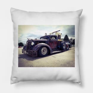 Rat Rod Truckers Pillow