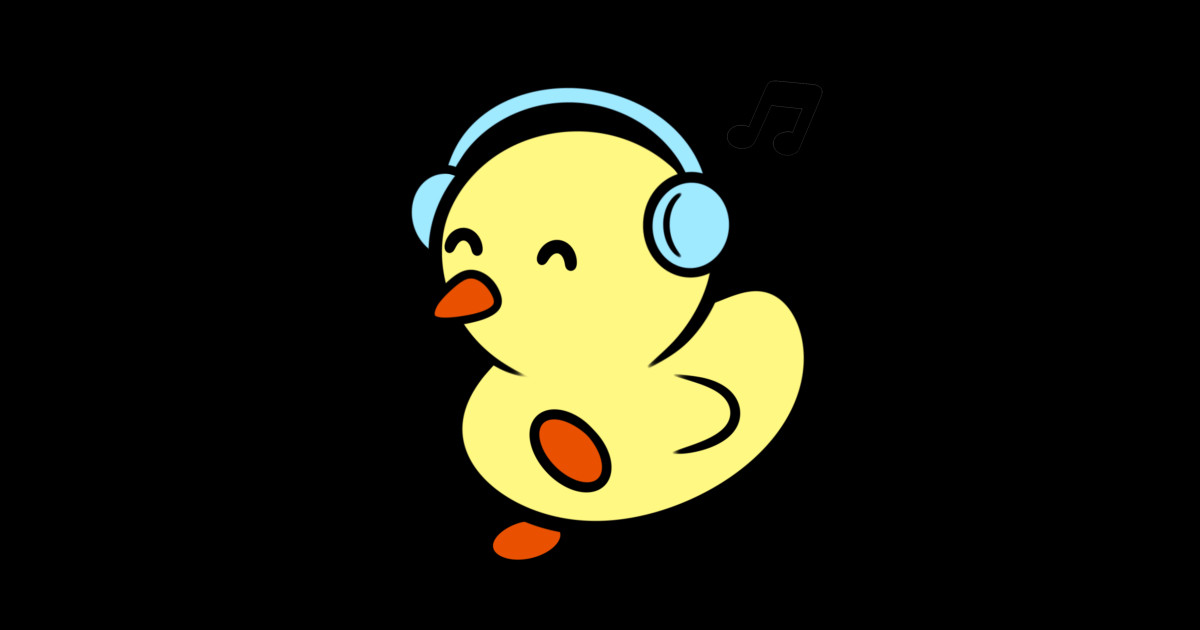 Dancing Duckie Dancing Duck Sticker TeePublic