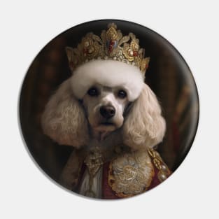 White Poodle - Medieval French Queen Pin