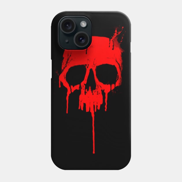 Classic Metal Graffiti Skull - Dripping Paint product Phone Case by Vector Deluxe