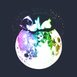 Space Cat on Moon T-Shirt
