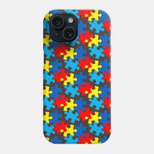 Autism Puzzle Pattern Phone Case