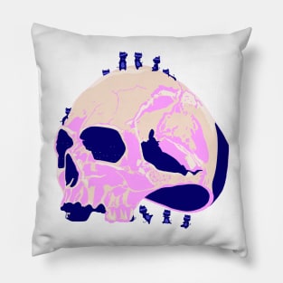 Skull and devils Pillow