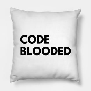 Code Blooded Pillow