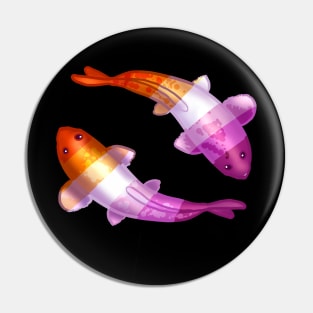 WLW Lesbian LGBTQ Koi Fish Pin