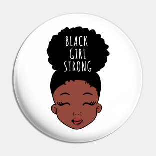 Black Girl Strong, African American Girl, Black Girl Magic Pin
