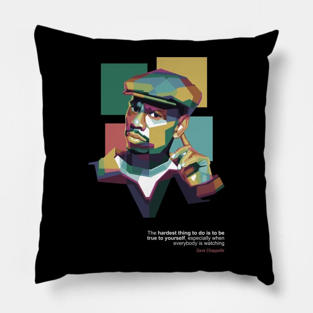 Dave Chappelle Pillow by Alkahfsmart