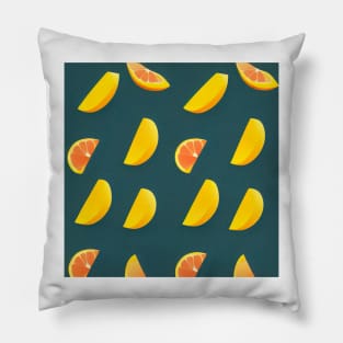 Cut out mango and blood orange pattern Pillow
