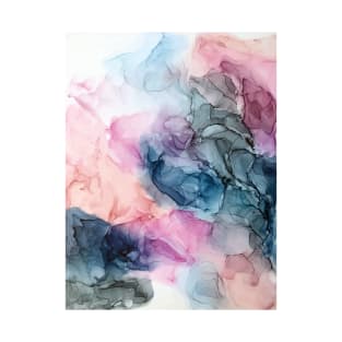 Heavenly Pastels 1: Original Abstract Ink Painting T-Shirt