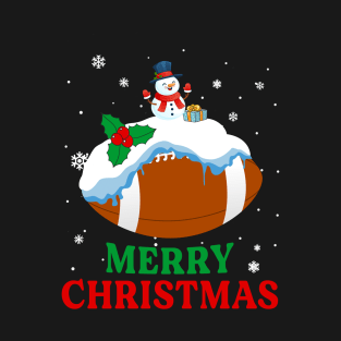 Merry Christmas Football Xmas Gift T-Shirt