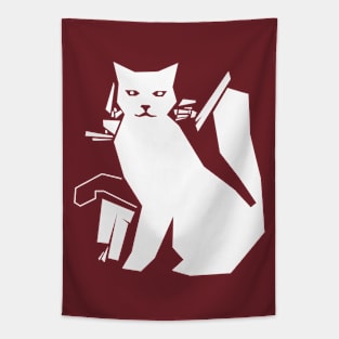 Geometry cat Tapestry