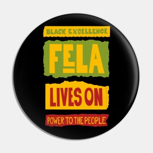 Fela Kuti Tribute Illustration: Black Excellence Lives On Pin