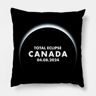 Total Solar Eclipse 2024 Canada Pillow