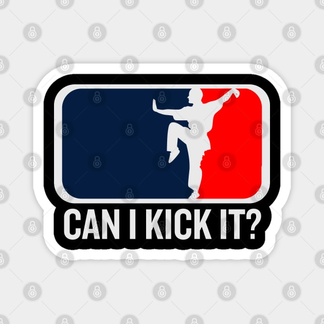 Can I kick it, Kung Fu, Karate, Can I kick it Magnet by Teessential