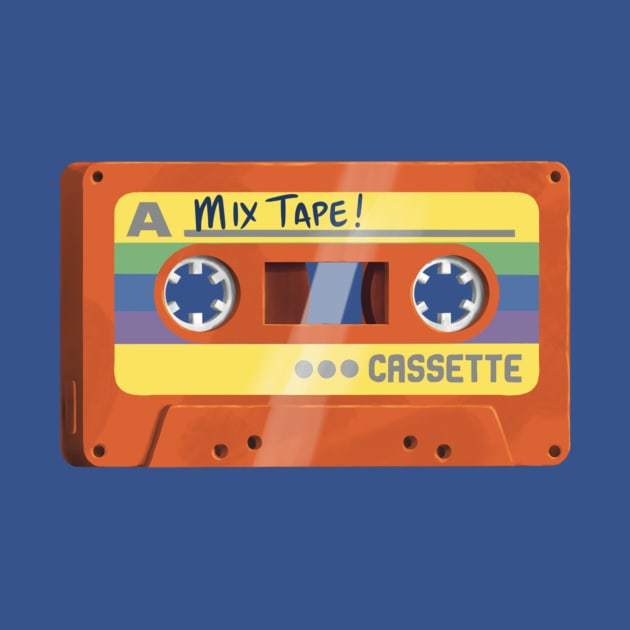 Mix Tape - Orange by Gavin Otteson Art