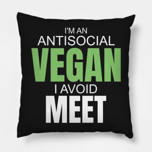 Funny vegan gifts Pillow