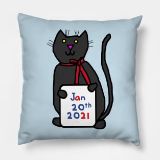 Inauguration Day Cute Cat Pillow