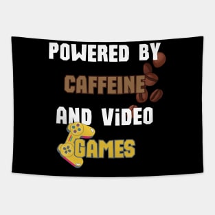 Powered by Caffeine and Video Games Tapestry