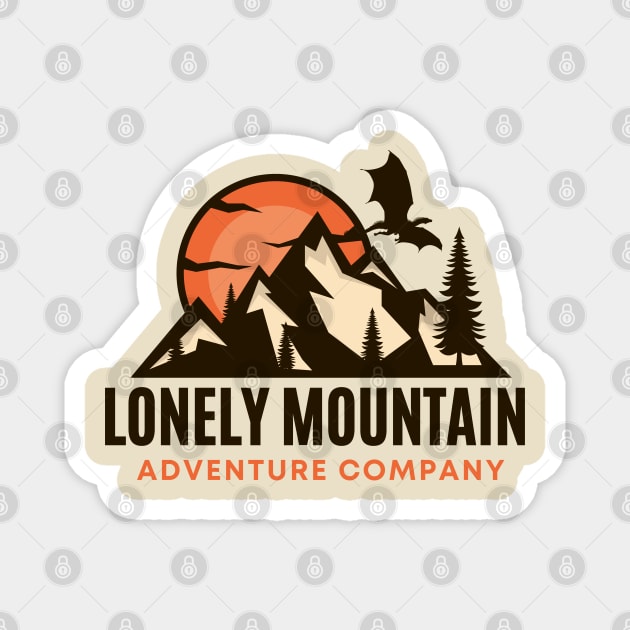 Lonely Mountain - Adventure Company - Fantasy Magnet by Fenay-Designs