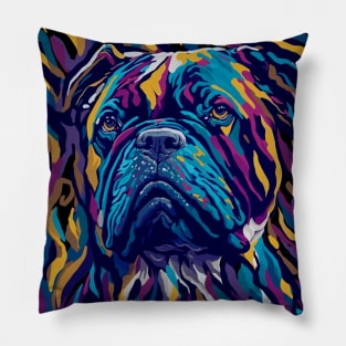Bulldog abstract pop art Pillow
