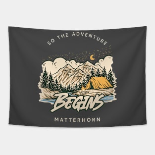 So the Adventure Begins Matterhorn Tapestry