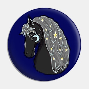 Moon horse Pin