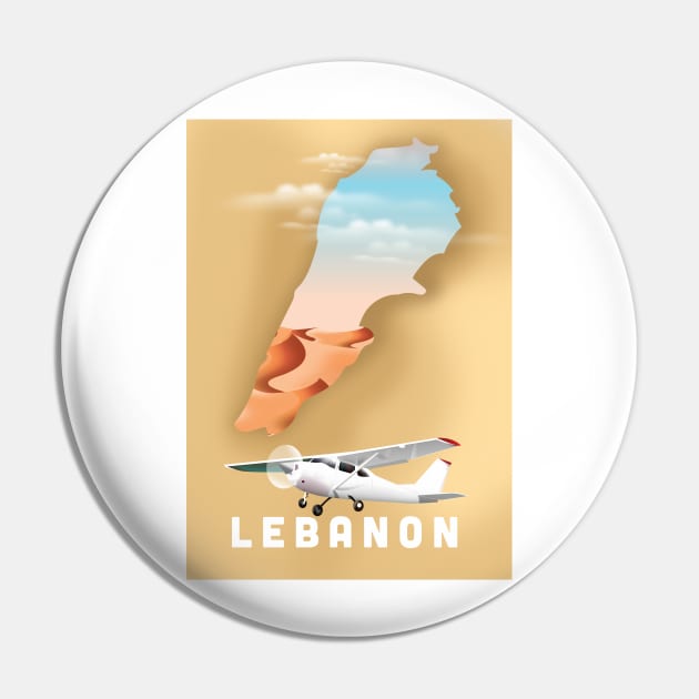 Lebanon Travel map poster Pin by nickemporium1